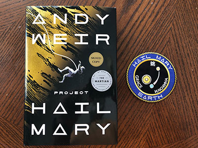 2021-1st HB/DJ The Martian Author SIGNED/NEW- Project Hail Mary by Andy Weir 
