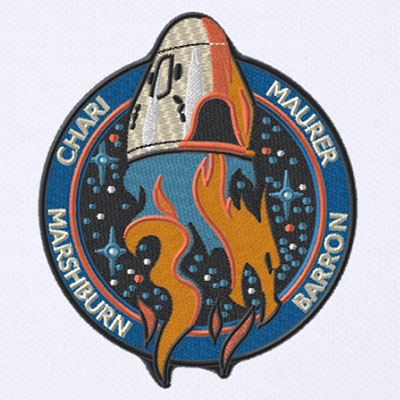 Original AB Emblem ISS 4.25" SPACE PATCH Authentic SPACEX NASA CREW-1 USCV-1 