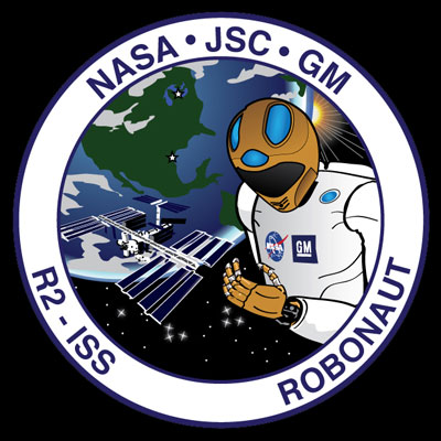 Sewn Patches on Sts 133 Robonaut 2 R2 Mission Patch Collectspace Messages