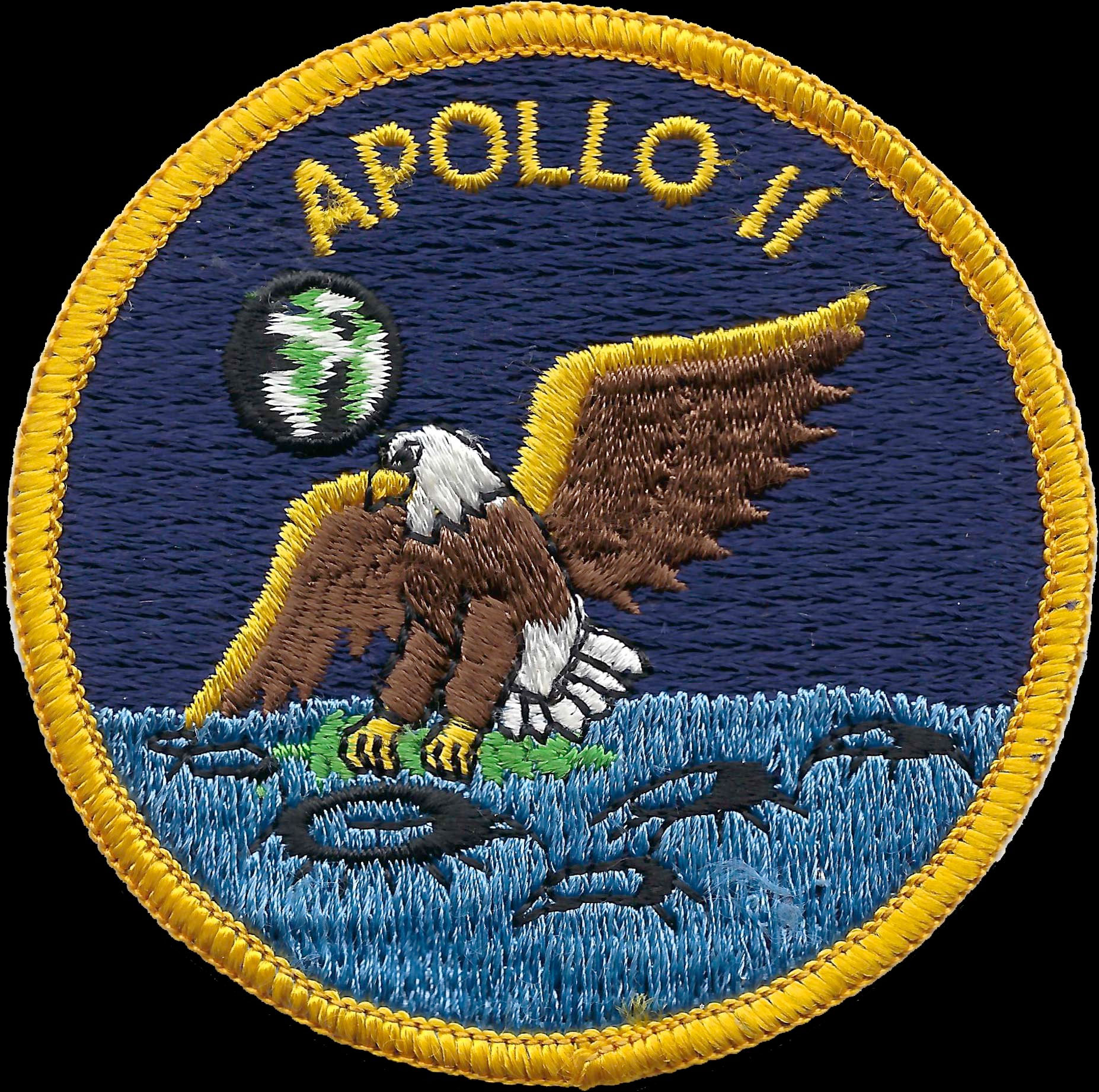 A273 Wappenschild Patch Aufnäher Toppa /Neu/ Apollo 11/8 CM 