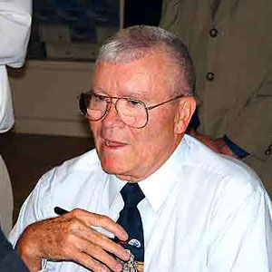 LEFT: <b>Fred Haise</b>, October 24, 2003, Garden City, NY (Credit: Tracy Kornfeld) <b>...</b> - haise03