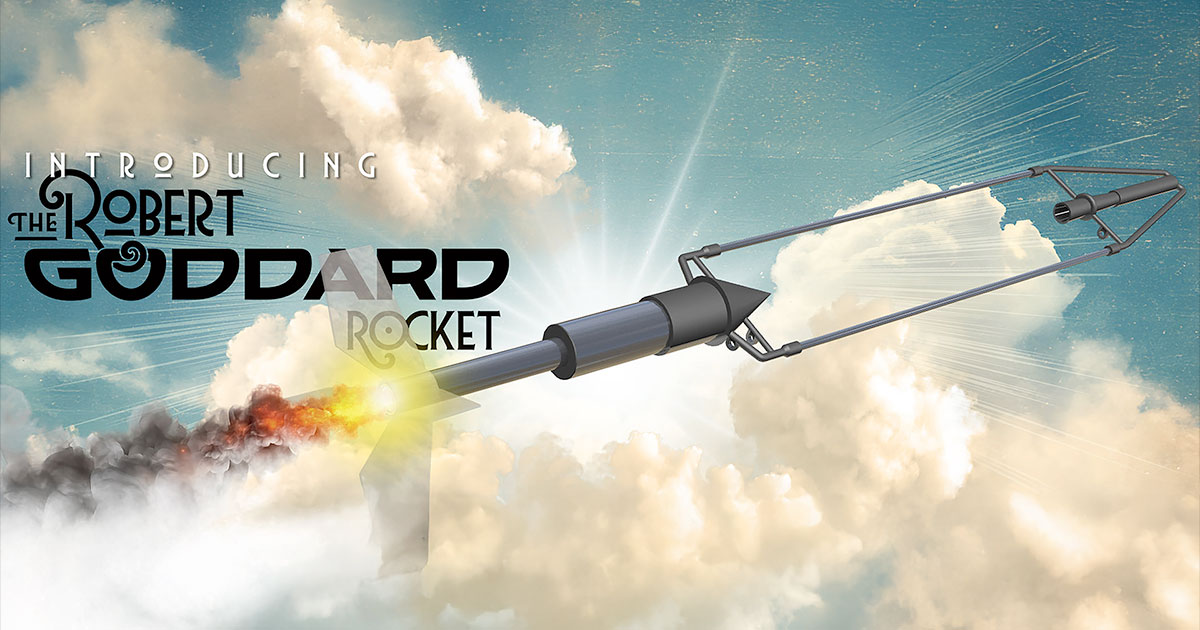 Rocket Version Robert Goddard's historic rocket recreated as flying model kit 100 ...