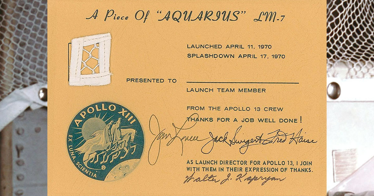 How souvenirs standing in for moon rocks helped save Apollo 13 fifty ...