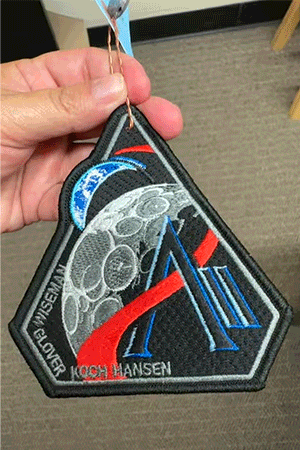 thumbnail image 2 of US Space Force Patch – NASA Artemis 2024 'Boots On The Moon' – 3.5 Inch Embroidered 2 of 3