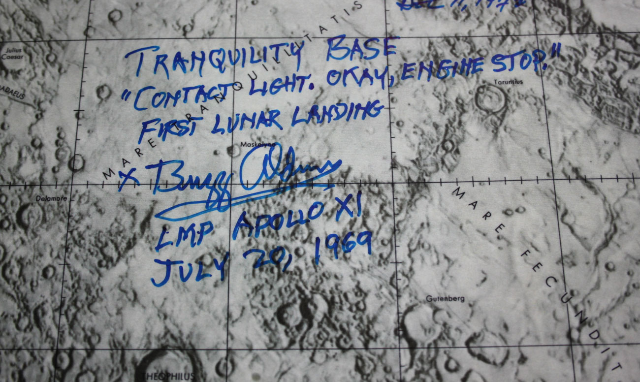 FT: Multi-signed replica Apollo LEC chart - collectSPACE: Messages