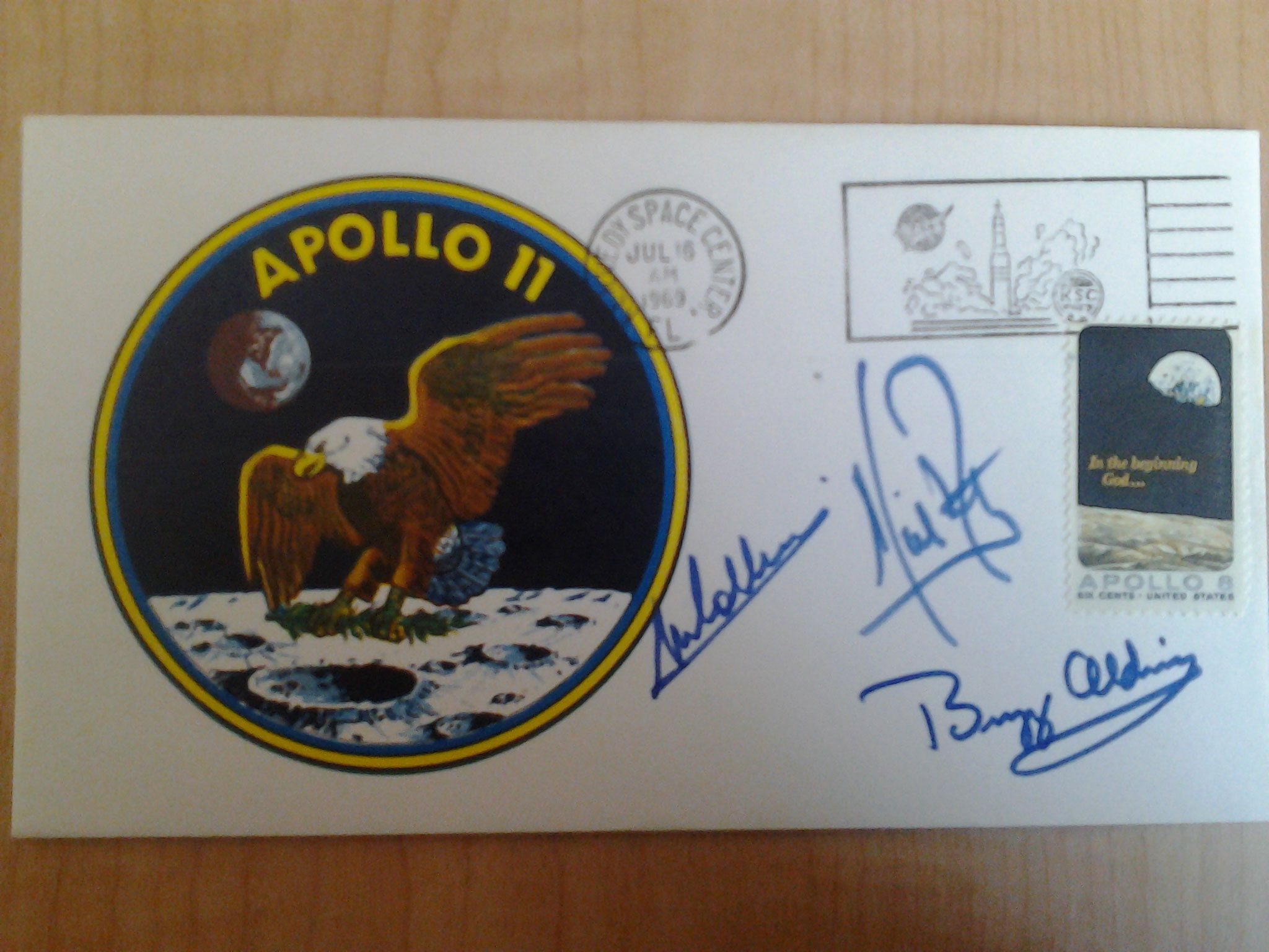 FS: Apollo 11 crew-signed insurance cover - collectSPACE: Messages